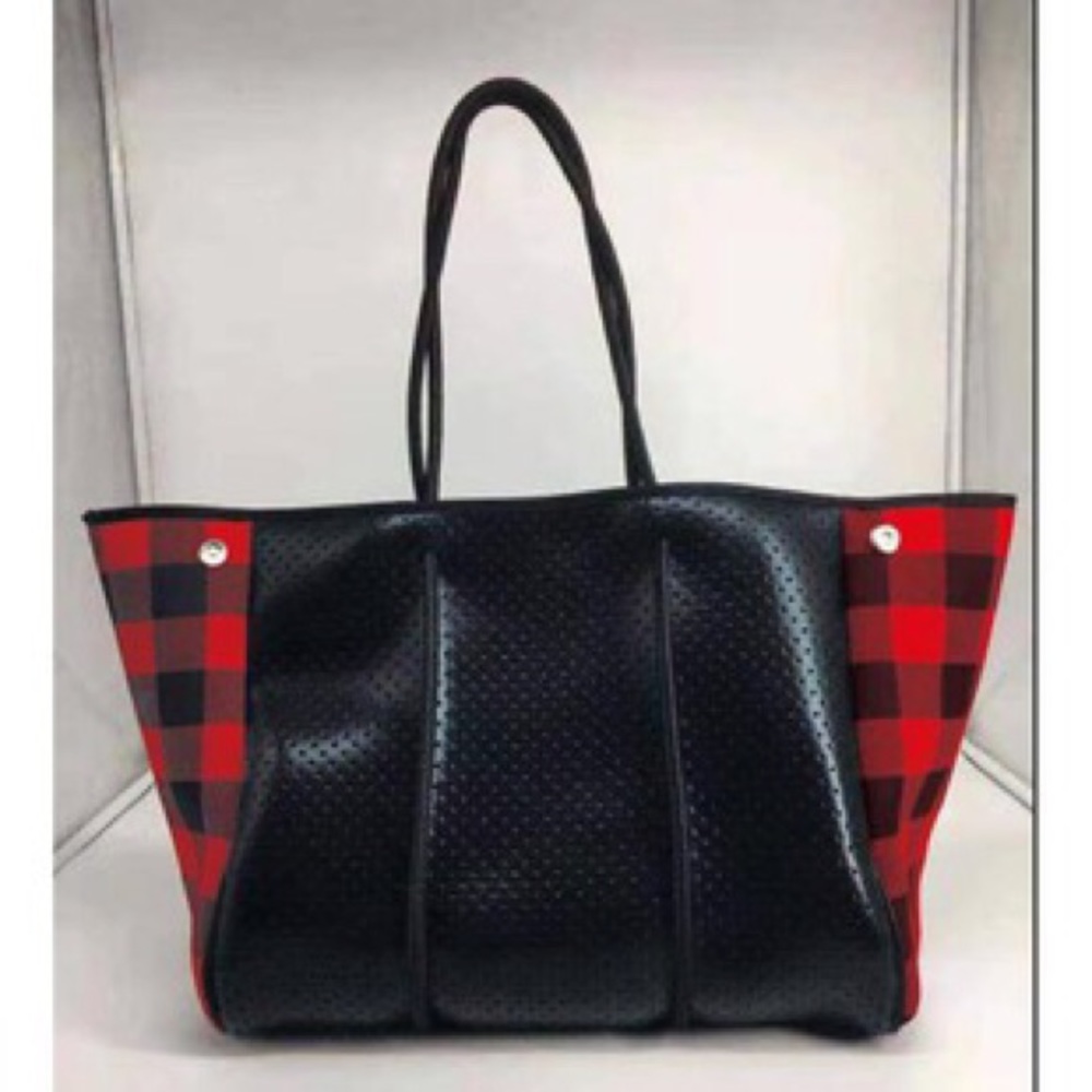 Buffalo Checkered Neoprene Tote